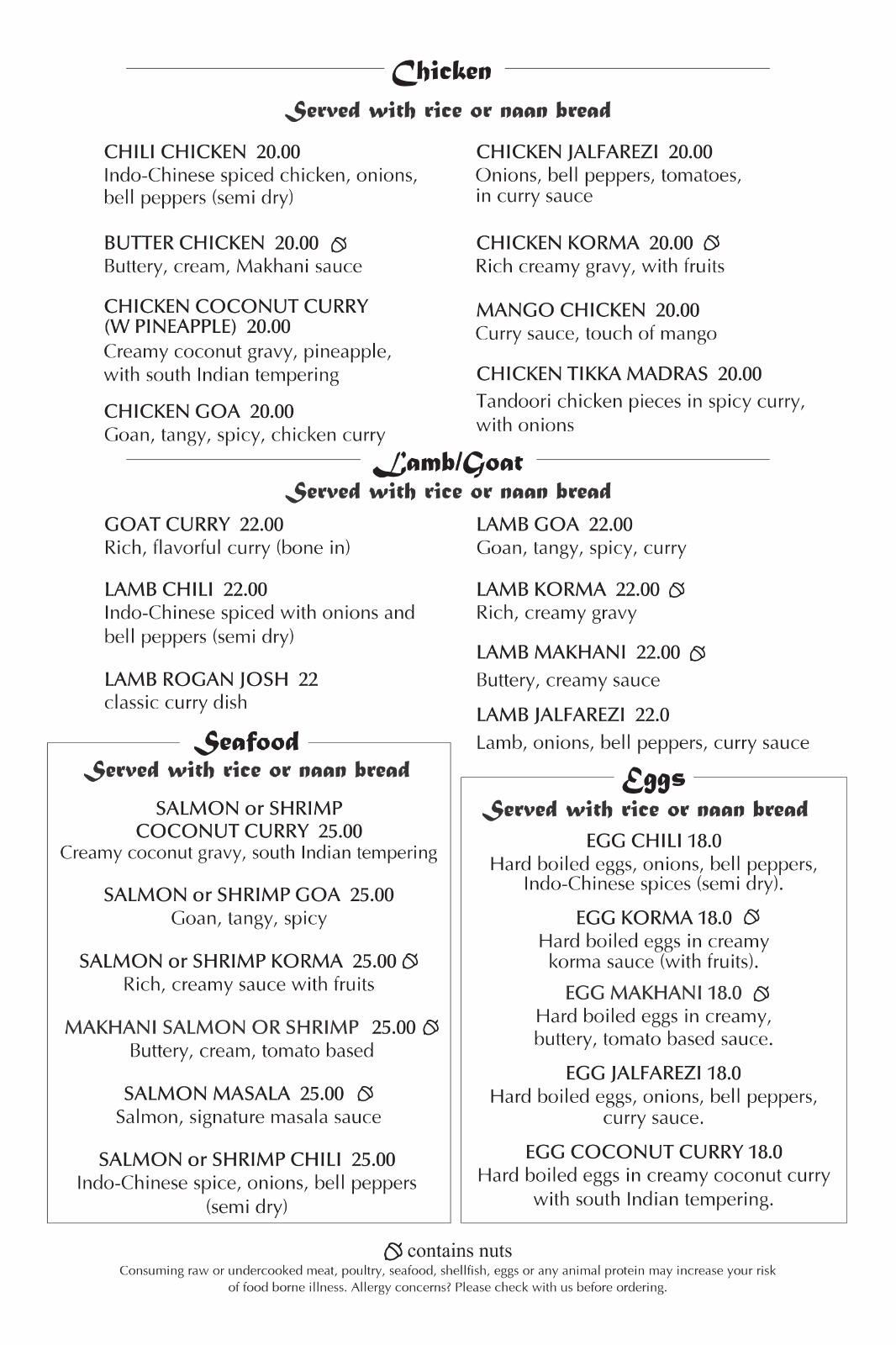 Roti Grill Menu Chicken